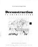 Tapa de Deconstruction in architecture