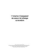 Tapa de La formation à l'enseignement des sciences et des technologies au secondaire