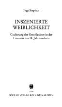 Tapa de Inszenierte Weiblichkeit: Codierung der Geschlechter in der Literatur des 18. Jahrhunderts