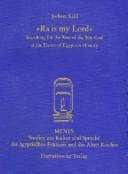 Tapa de "Ra is my Lord"