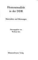 Tapa de Homosexualität in der DDR