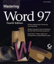 Tapa de Mastering Word 97