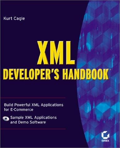 Tapa de XML Developer's Handbook