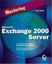 Tapa de Mastering Microsoft Exchange Server 2000