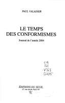 Tapa de Le temps des conformismes