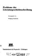 Tapa de Probleme der Literaturgeschichtsschreibung