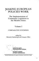 Tapa de Making European Policies Work: Volume 1