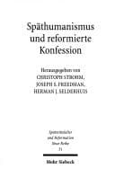 Tapa de Späthumanismus und reformierte Konfession