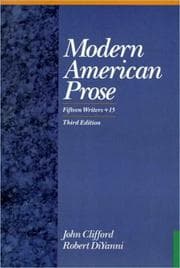 Tapa de Modern American Prose