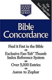 Tapa de Bible Concordance Nelson's Pocket Reference Series