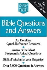 Tapa de Bible Questions And Answers Nelson's Pocket Reference Series