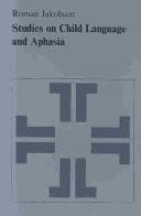 Tapa de Studies on child language and aphasia