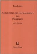 Tapa de Kommentar zur Harmonielehre des Ptolemaios