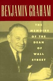 Tapa de Benjamin Graham, the memoirs of the dean of Wall Street