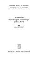 Tapa de Les Relations économiques italo-belges, 1861-1914