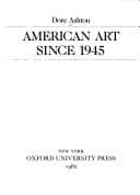Tapa de American art since 1945