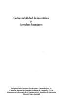 Tapa de Gobernabilidad democrática y derechos humanos