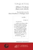 Tapa de Albert Cohen dans son siecle