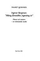Tapa de Ingmar Bergman