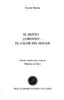 Tapa de El rento / ¡Lorenzo!... / El calor del hogar