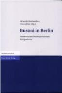 Tapa de Busoni in Berlin