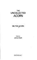 Tapa de The uncollected Acorn