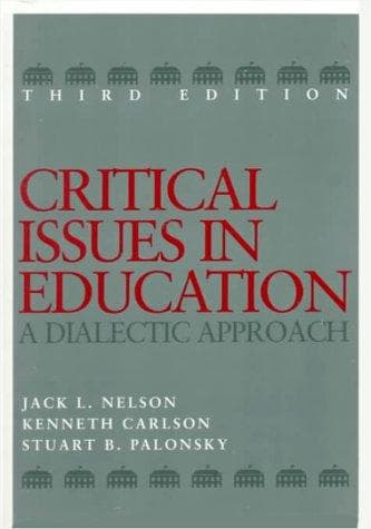 Tapa de Critical issues in education