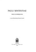 Tapa de Pauli Sententiae