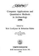 Tapa de Computer applications and quantitative methods in archaeology, 1990