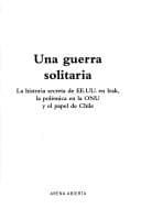 Tapa de Una guerra solitaria