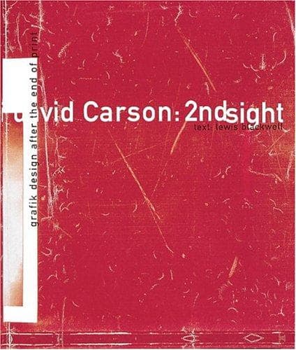 Tapa de David Carson: 2nd Sight