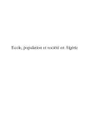 Tapa de Ecole, population et société en Algérie