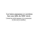Tapa de Les luttes paysannes et ouvrières face aux défis du XXIe siècle