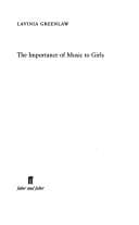 Tapa de The Importance of Music to Girls