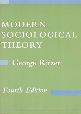 Tapa de Modern Sociological Theory