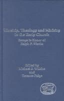 Tapa de Worship, theology and ministry in the early church