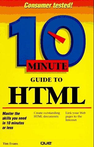 Tapa de 10 minute guide to HTML