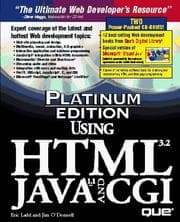 Tapa de Using HTML 3.2, Java 1.1, and CGI