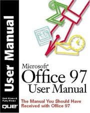 Tapa de Microsoft Office 97 user manual