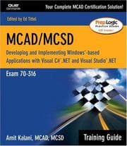 Tapa de MCAD/MCSD Training Guide (70-316)
