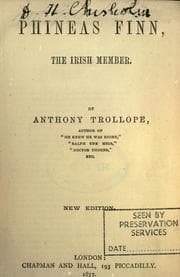 Tapa de Phineas Finn, the Irish member