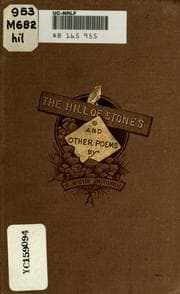 Tapa de The Hill Of Stones, And Other Poems
