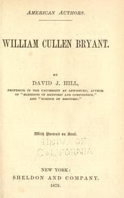 Tapa de William Cullen Bryant