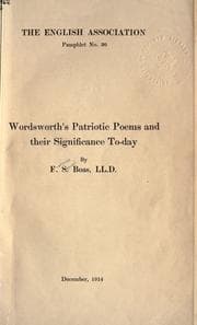 Tapa de Wordsworth's patriotic poems and their significance today