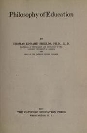 Tapa de Philosophy of education