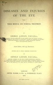 Tapa de Diseases and injuries of the eye with their medical and surgical treatment