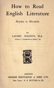 Tapa de How to read English literature