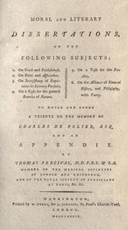Tapa de Moral and literary dissertations, on the following subjects