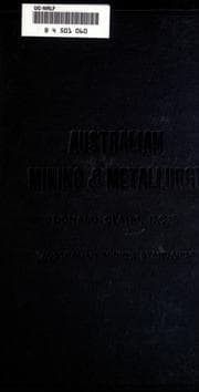 Tapa de Australian mining and metalurgy