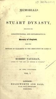 Tapa de Memorials of the Stuart dynasty
